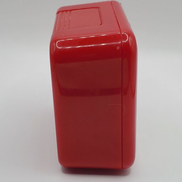 Vintage Lorus Disney Mickey Mouse Alarm Clock Quartz Red Square - Not Working! - Picture 5 of 7